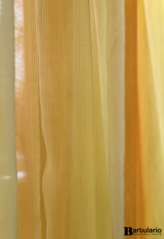 [XM00121] Cortinas degradé amarillo x 2 paños
