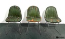 Silla Bertoia verde con tapizado roto (Hay 3 unidades)