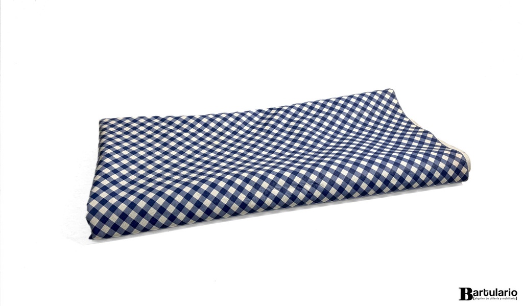 Mantel hule cuadritos azules