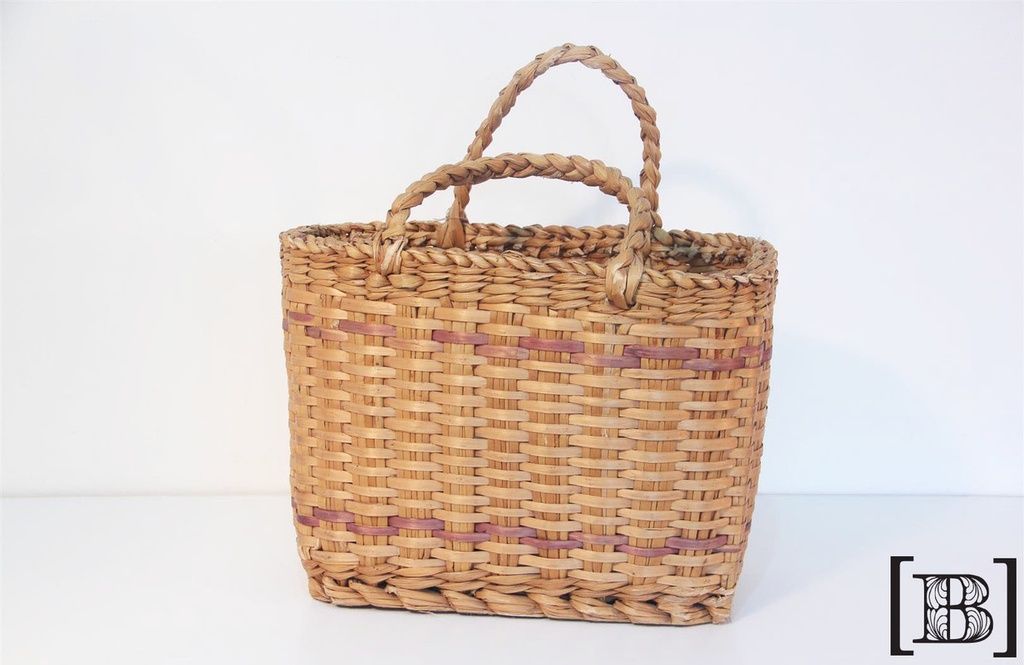 [CA00017] Canasta de mimbre con manijas