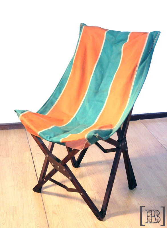 Silla plegable de lona