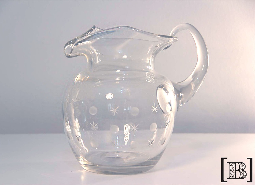 Jarra de cristal bombé