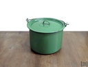 Olla enlozada verde
