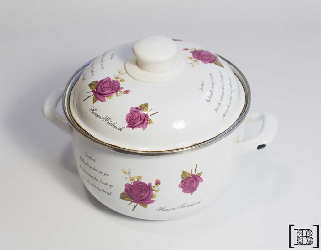 Olla floreada