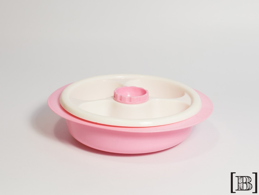 Plato para bebé rosa