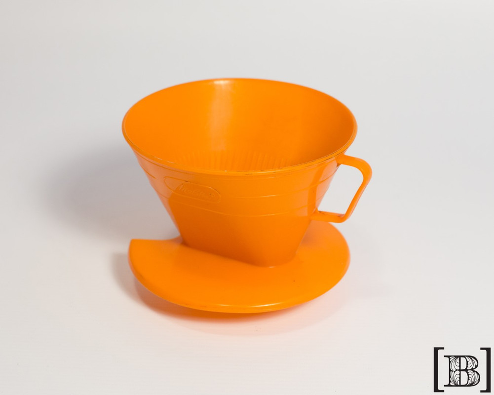 [CC00120] Soporte para filtro café plastico naranja n 4