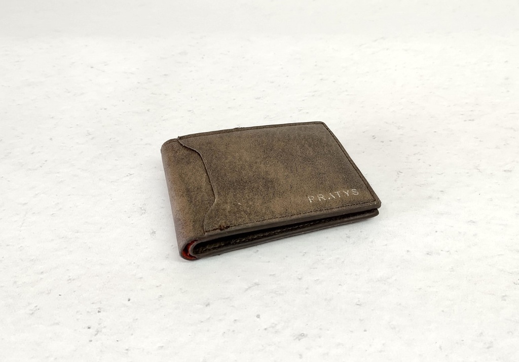 [BB00017] Billetera simil cuero marrón
