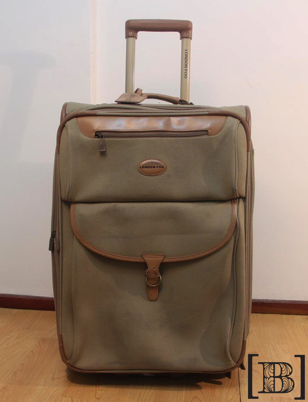 Valija beige con rueditas
