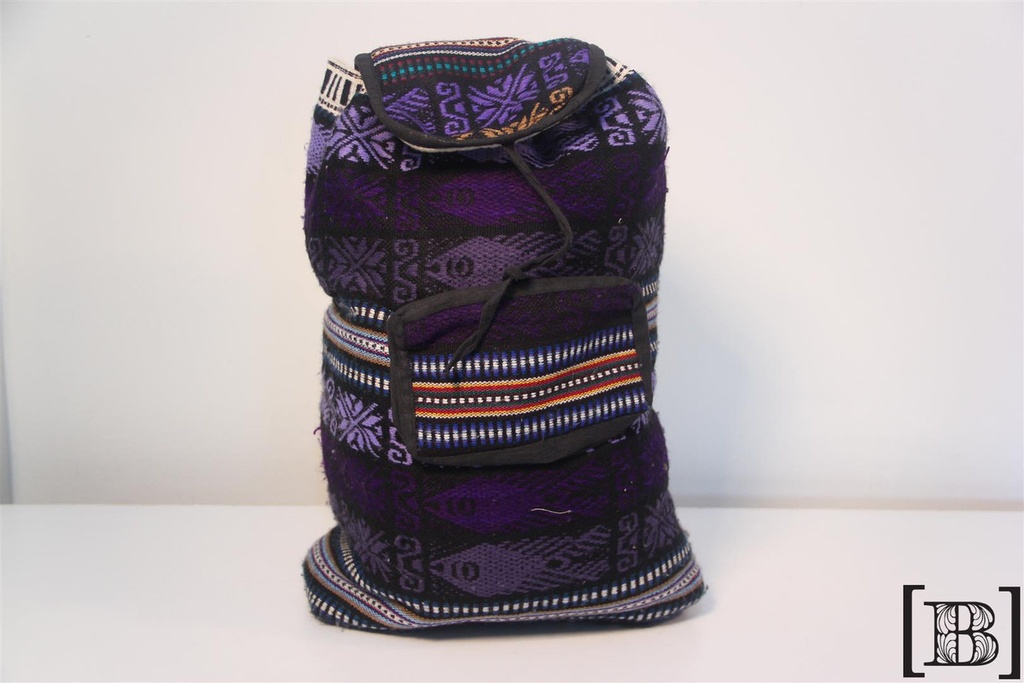 [BV00023] Mochila tejida violeta