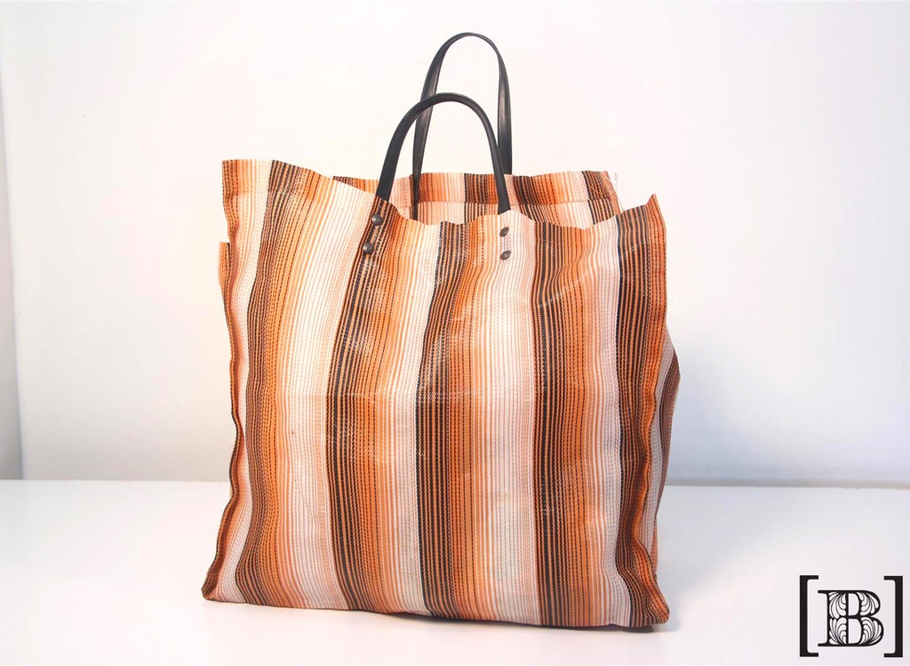 Bolsa de compras chismosa naranja