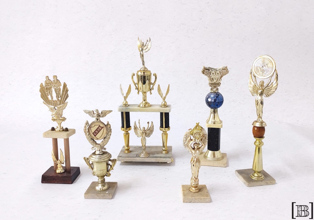 Trofeos plásticos x 6 unidades
