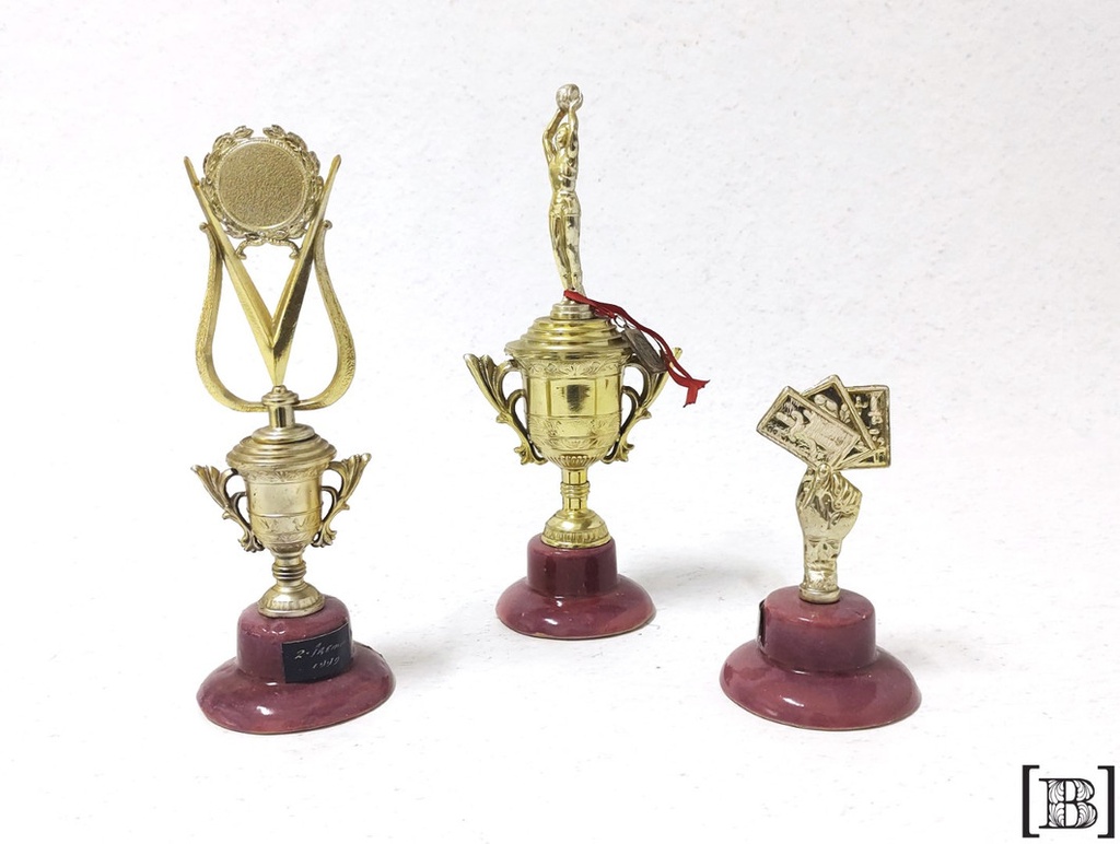 Trofeos base cerámica x 2 unidades