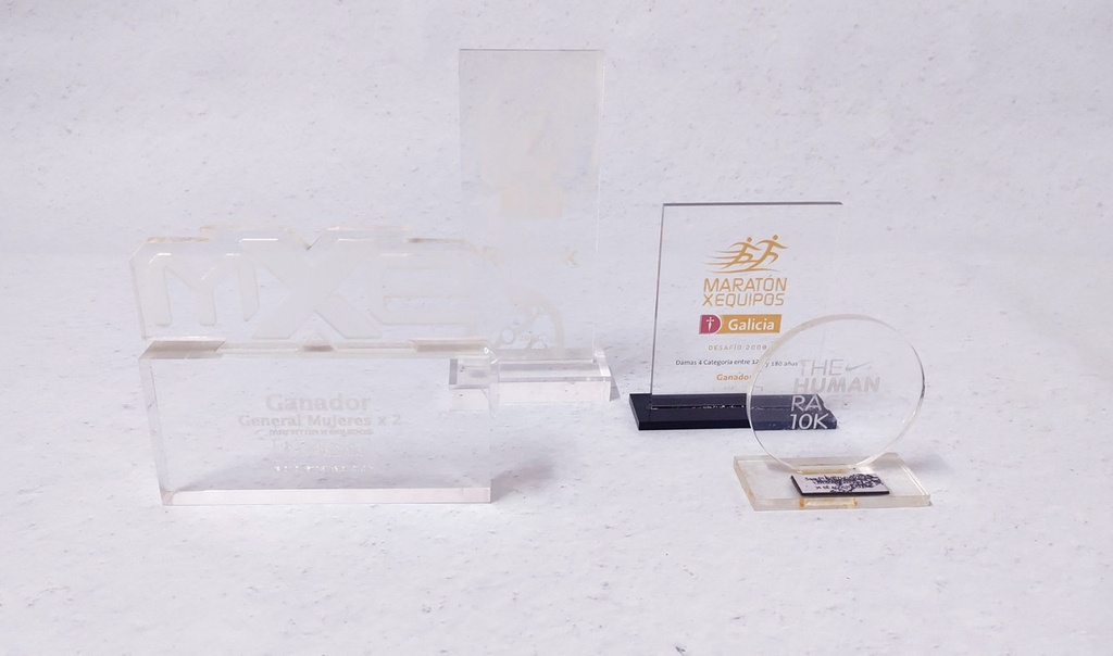 Premios acrilicos x 4 unidades