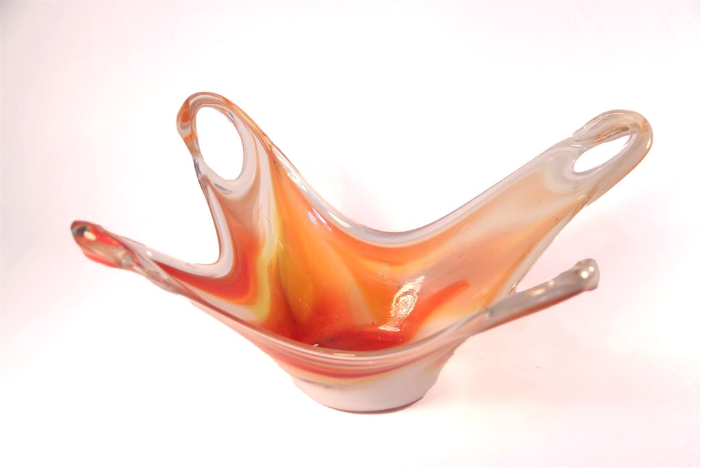 Centro de mesa murano naranja