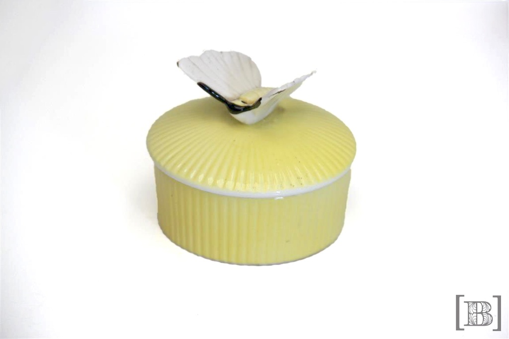 Cajita cerámica amarilla