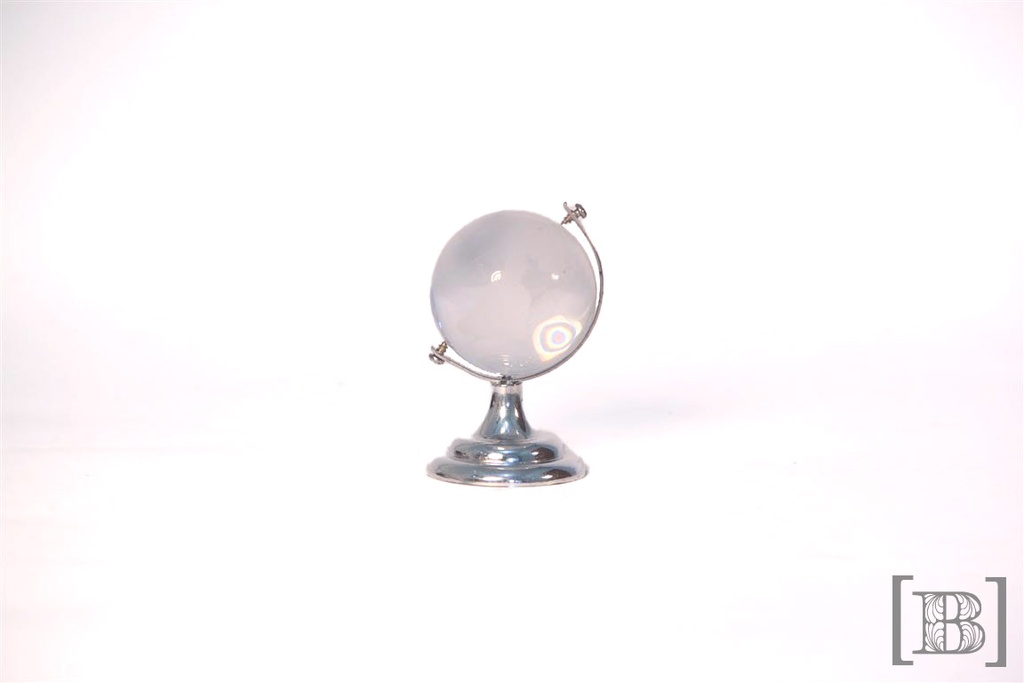 Globo terráqueo de vidrio