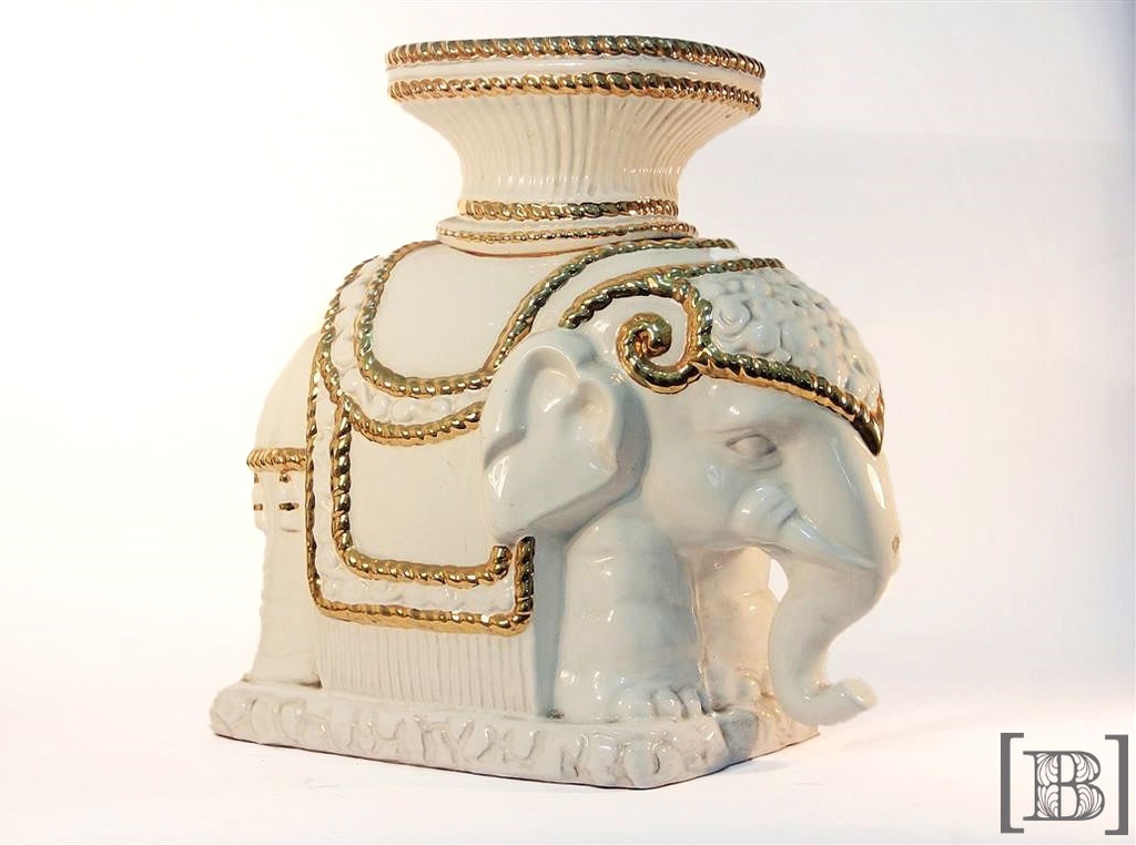 Elefante de ceramica portamaceta