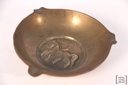 Cenicero de bronce caballo