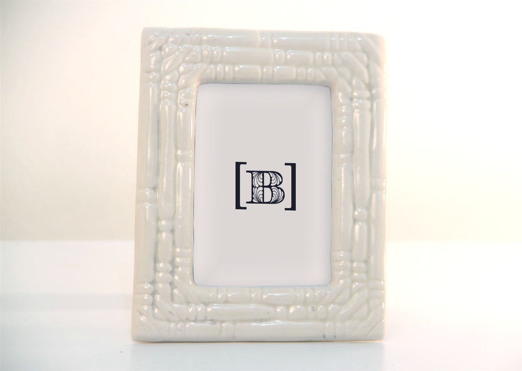 [DM00200] Portaretratos de cerámica blanco 8 x 12