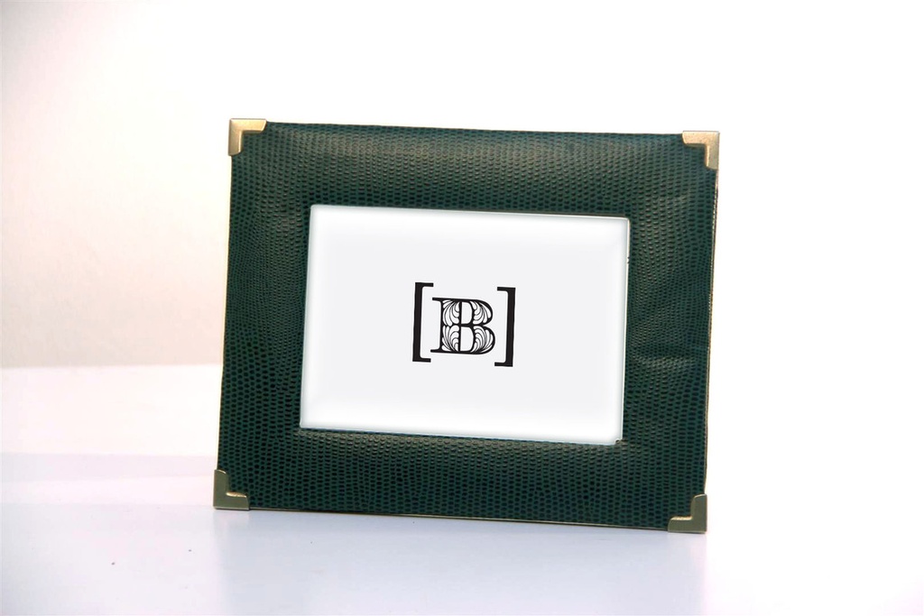 [DM00202] Portaretratos cuero verde 12 x 8,5