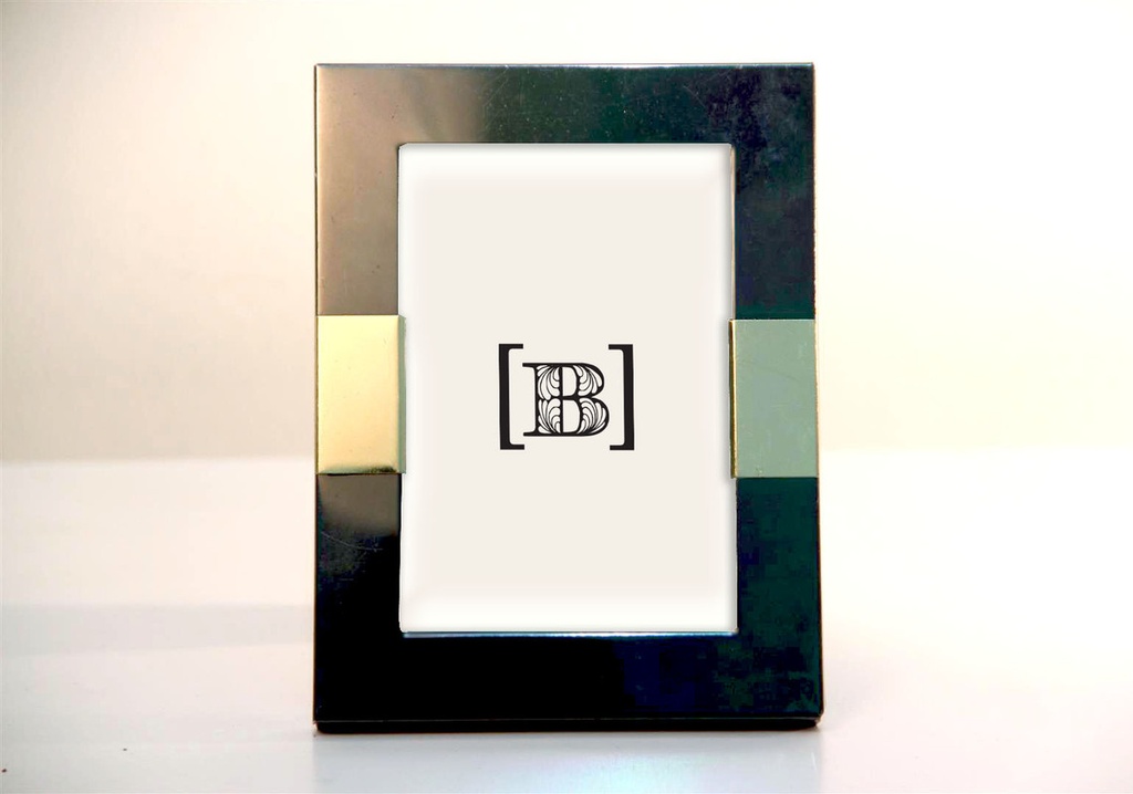 [DM00203] Portaretratos con franja dorada 11,5 x 7,5