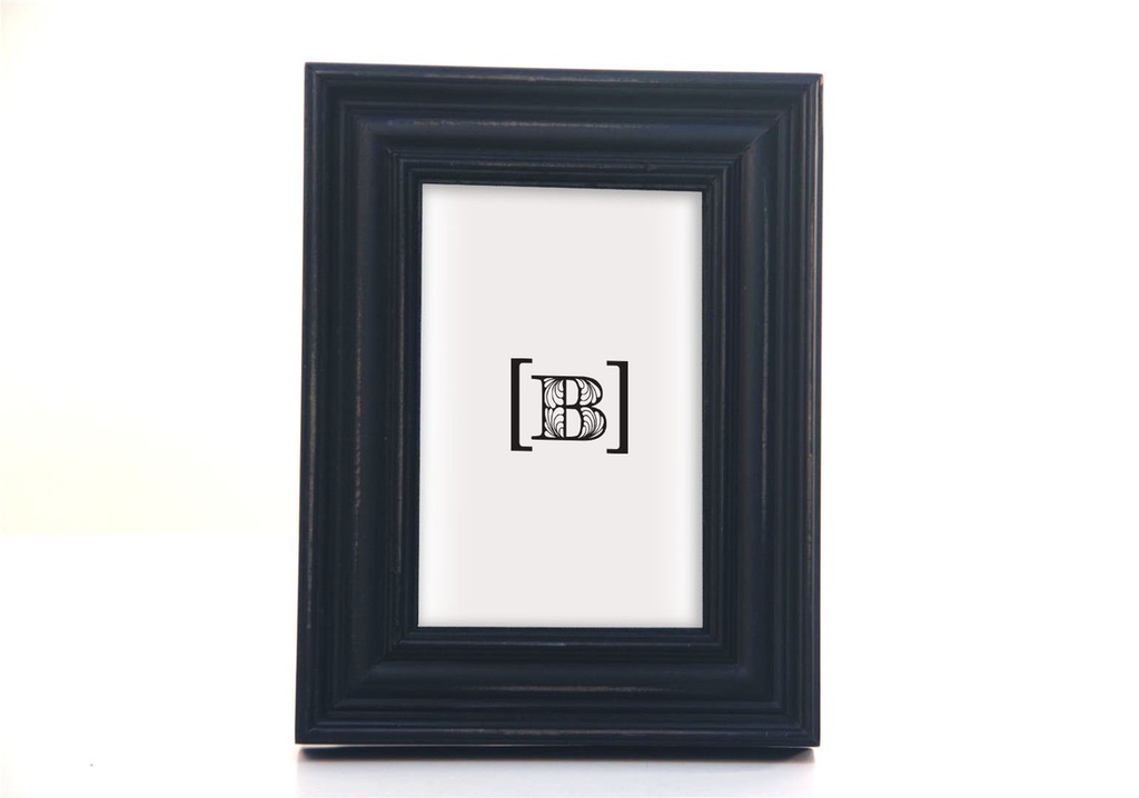 Portaretratos de madera negro 8 x 14,5