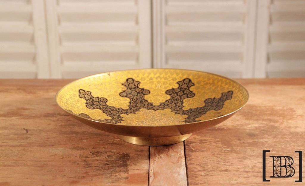 Plato decorativo bronce