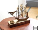 Barco de bronce cigarrera
