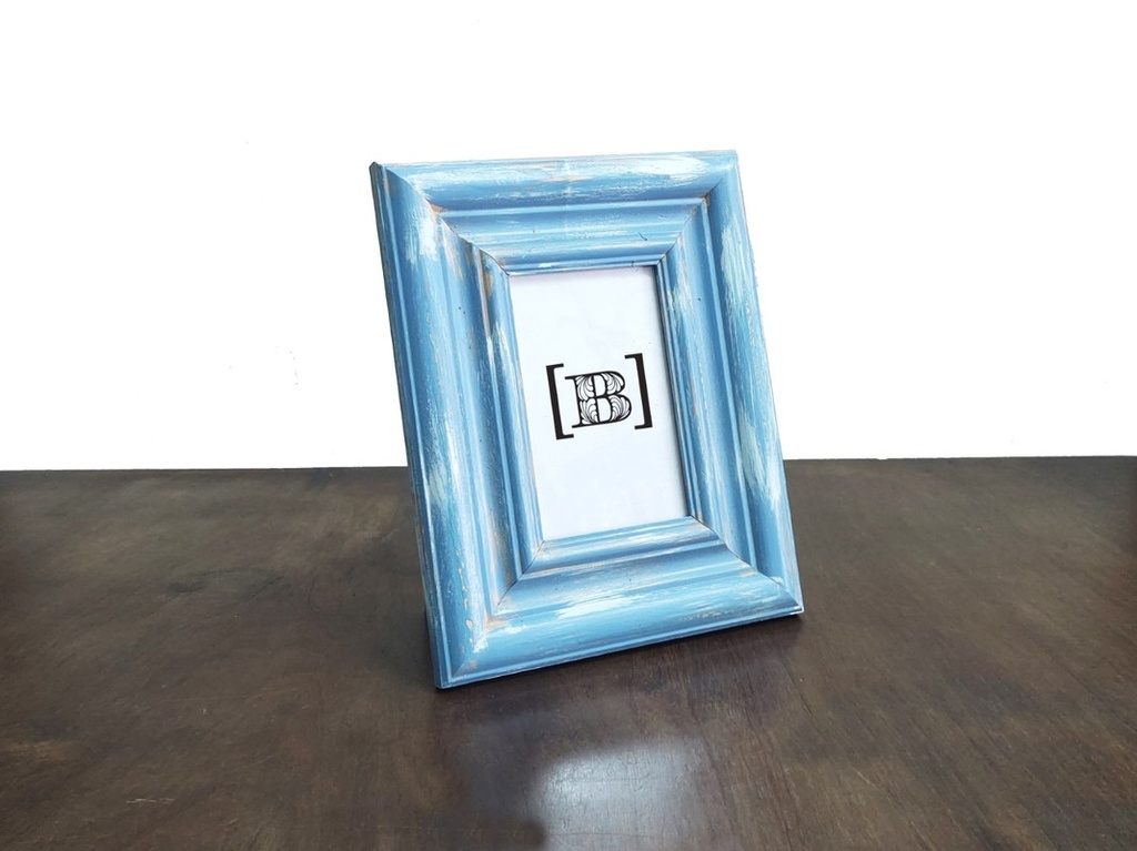 [DM00314] Portaretratos madera celeste