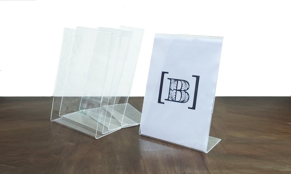 Porta hoja de acrílico (Hay 5 unidades)