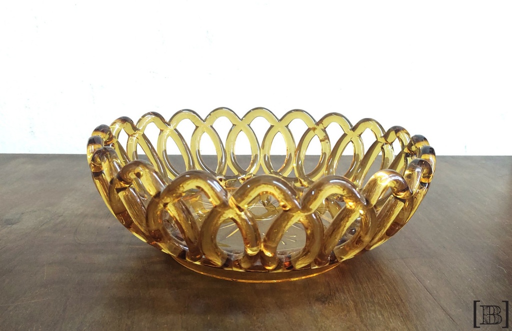 Centro de mesa ambar