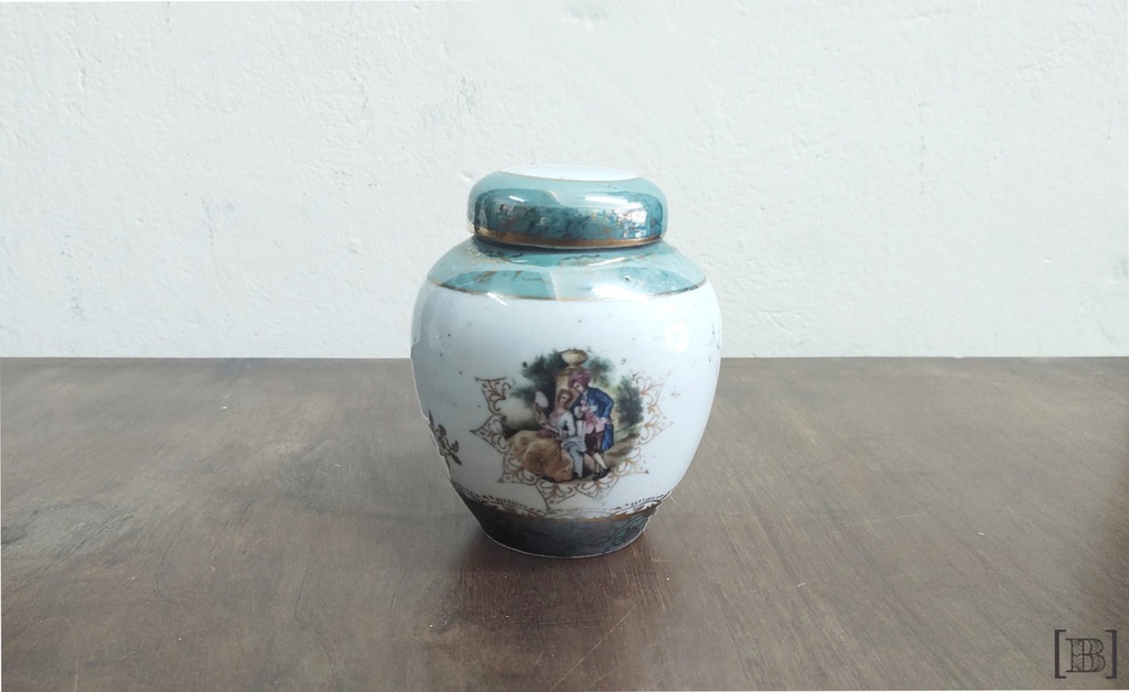 Caja potiche porcelana