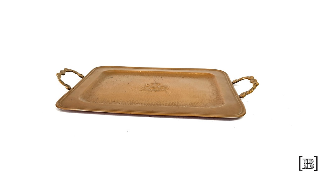 [DM000328] Bandeja de cobre con asas