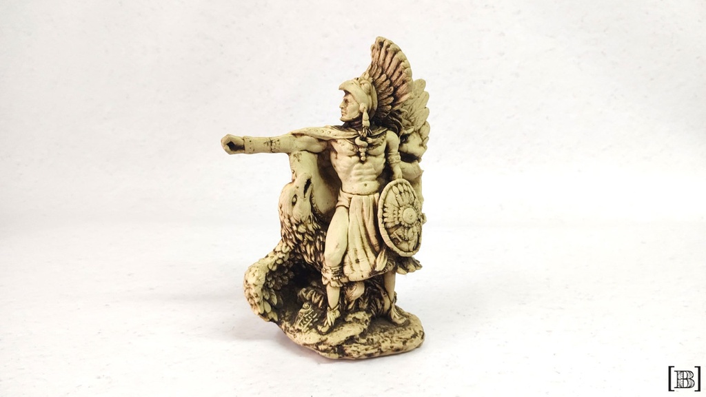 [DM000329] Estatuilla guerrero azteca