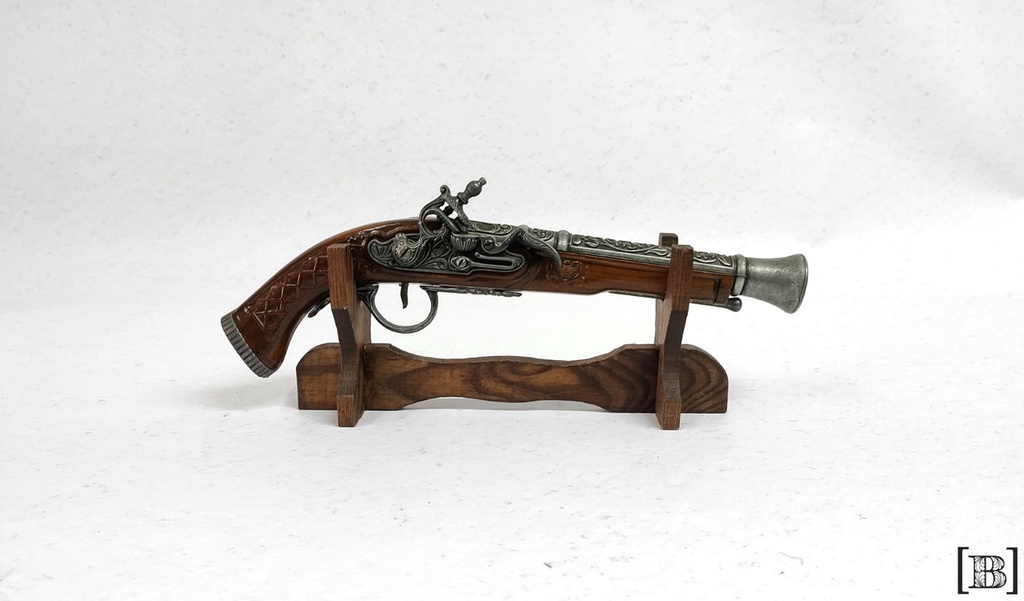 Pistola trabuco con soporte