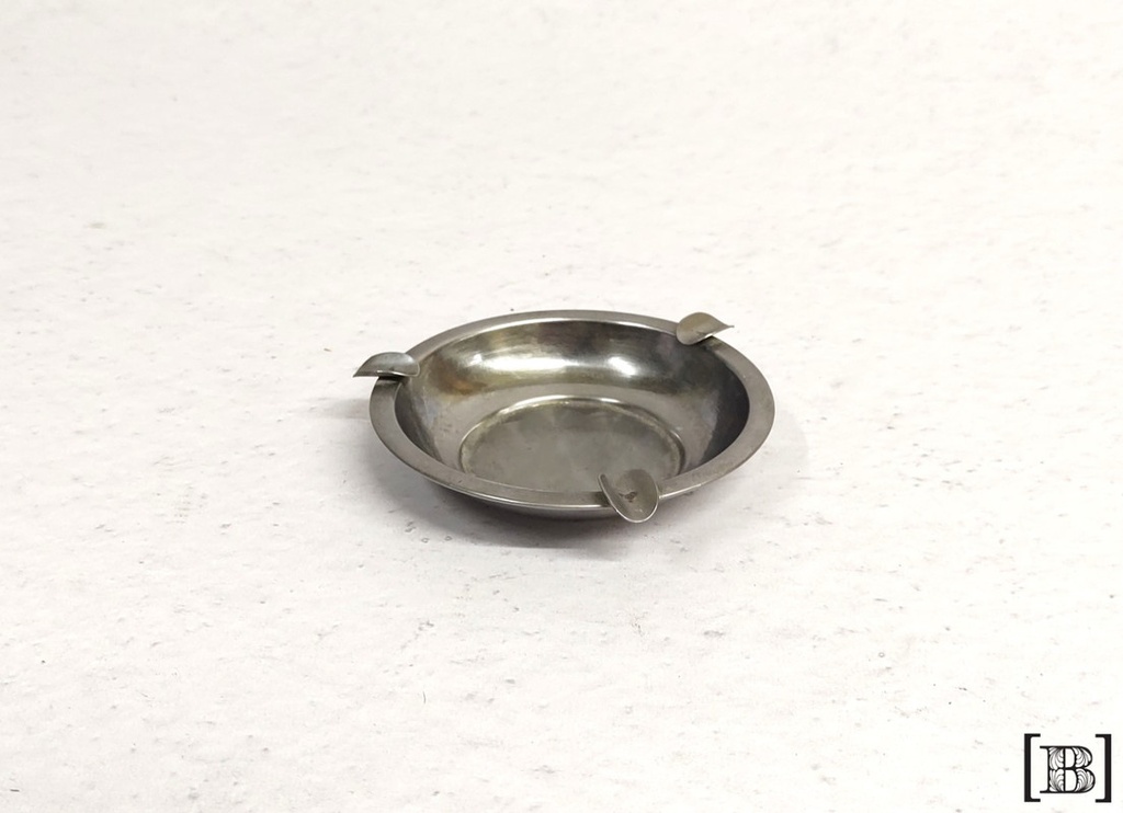 Cenicero redondo acero inoxidable