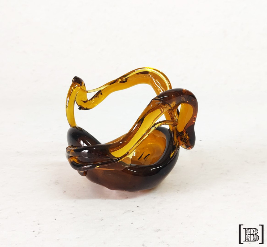 Adorno vidrio caramelo