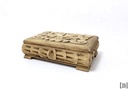 Caja madera flores talladas