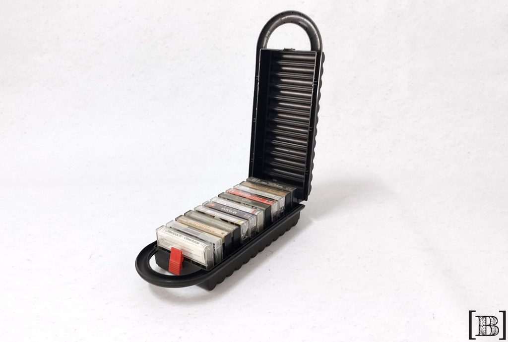 Portacassettes + 12 casetes