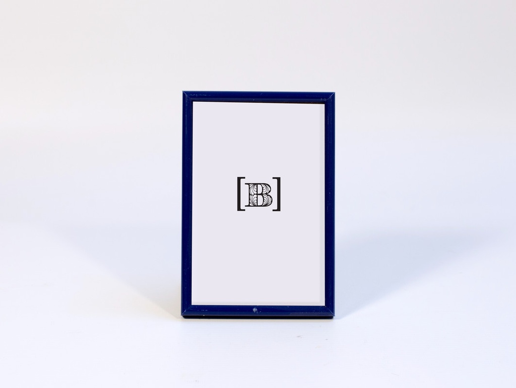 [DM000408] Portarretratos madera azul