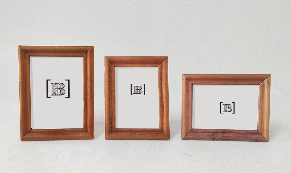 Portaretratos madera x 3