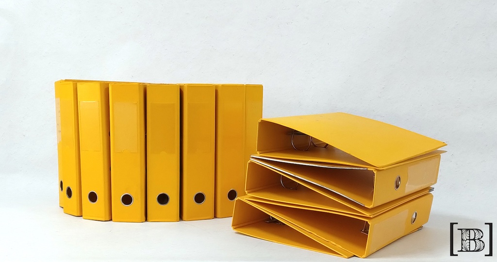 Biblioratos amarillos (Hay 13 unidades)