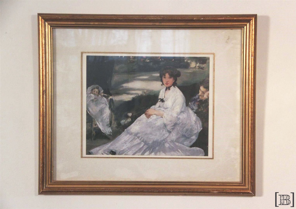 Cuadro "En el Jardin" Manet