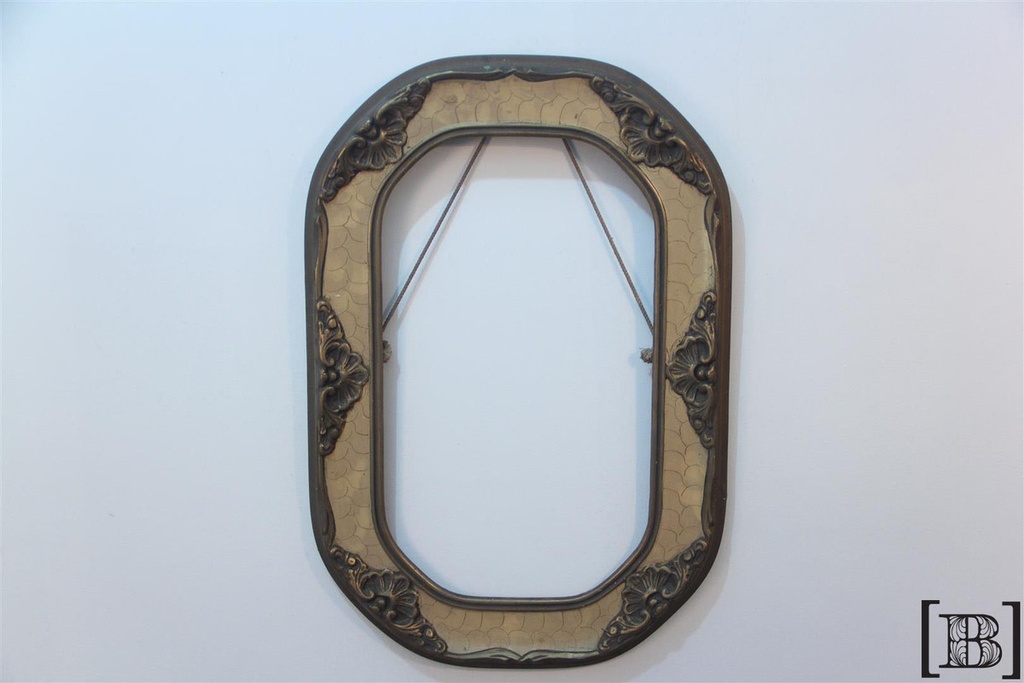 [DP00060] Marco ovalado antiguo con dorado (Hay 2 unidades)