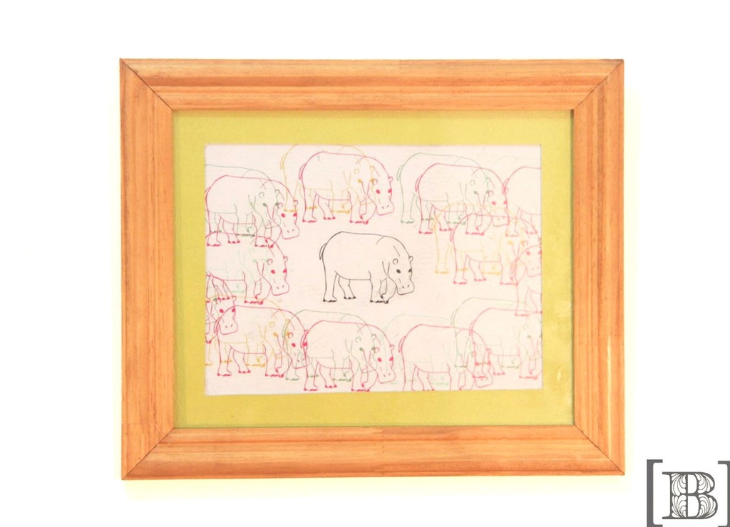 [DP00134] Cuadro hipopótamos