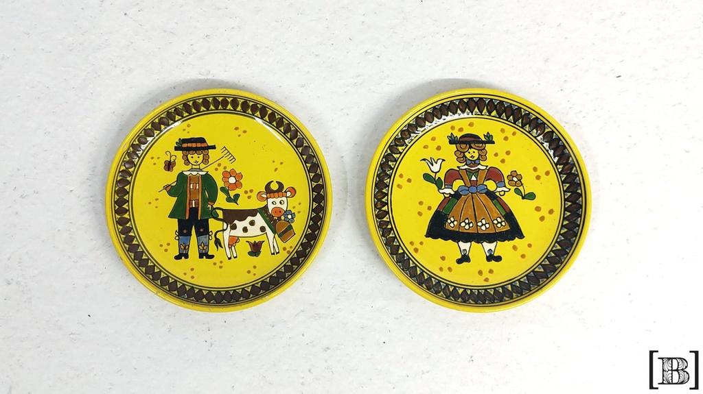 [DP00163] Platos decorativos artesanales II x 2 unidades