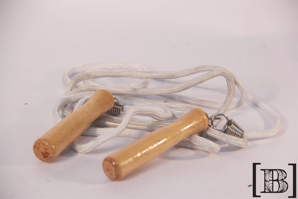 Soga para saltar blanca