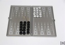 Backgammon metalico mini