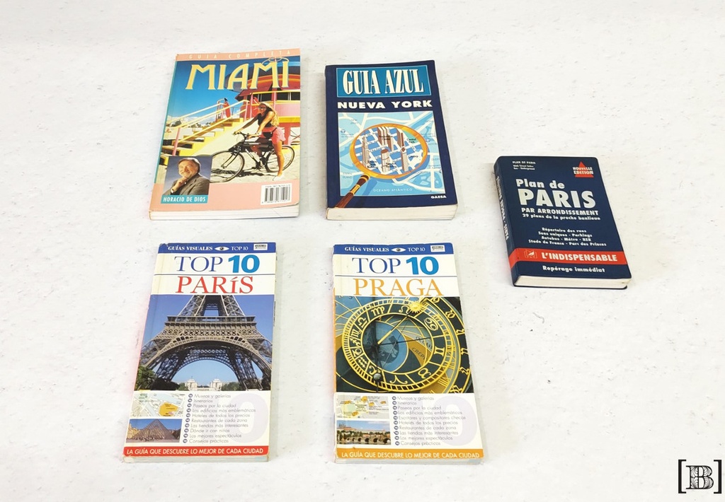 Libros guias turísticas ciudades x 5 unidades
