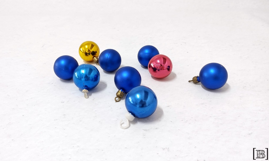 Bolas navidad colores surtidos (9 unidades)